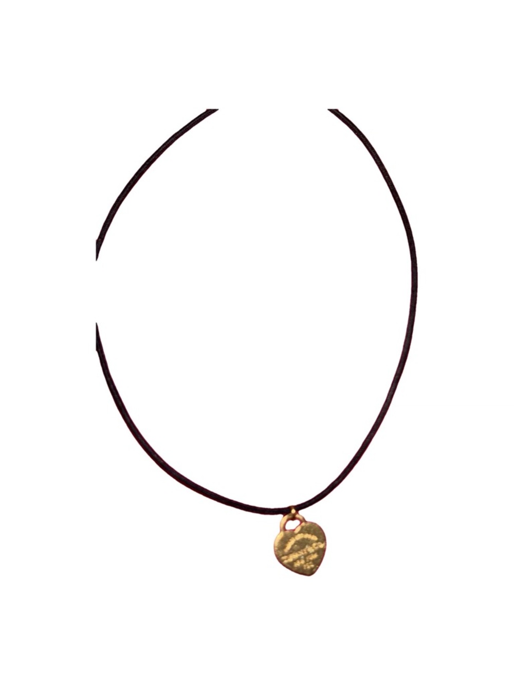 Return to Tiffany®
Heart Tag Bracelet in Yellow Gold on a Black Cord